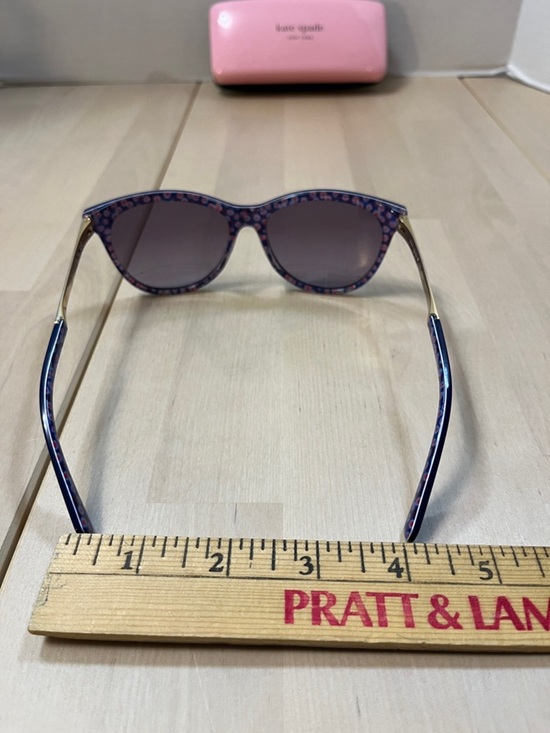 Kate Spade Jizelle Bluish Purple w/ Gold Trim Sunglasses & Case Women’s Small main image 5
